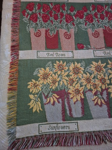 Vintage American Farmhouse Woven Tapestry Throw Blanket - 193cm L x 128cm W - Picture 8 of 24