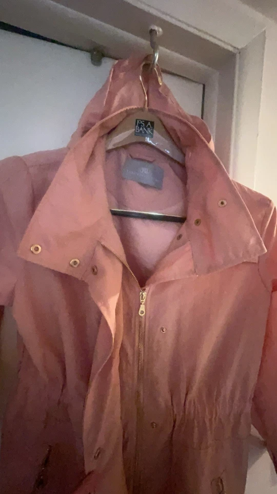 Tart  Collection Windbreaker Trench Pink Med Pre Owned Jacket - Image 4 of 4