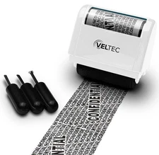 Identity Theft Protection Roller Stamp - Confidential Roller Stamp - Data The...