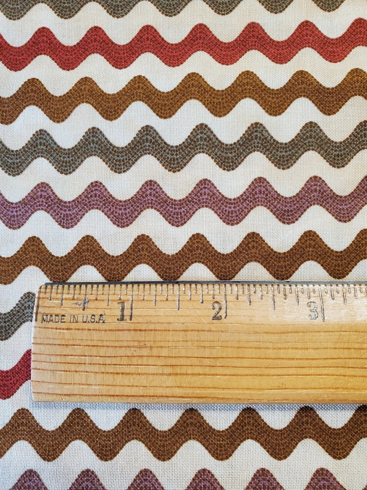 Brannock & Patek Attic Treasures Cotton Quilt Fabric Moda Zig Zag Trim 2 Yards - Image 2 of 3