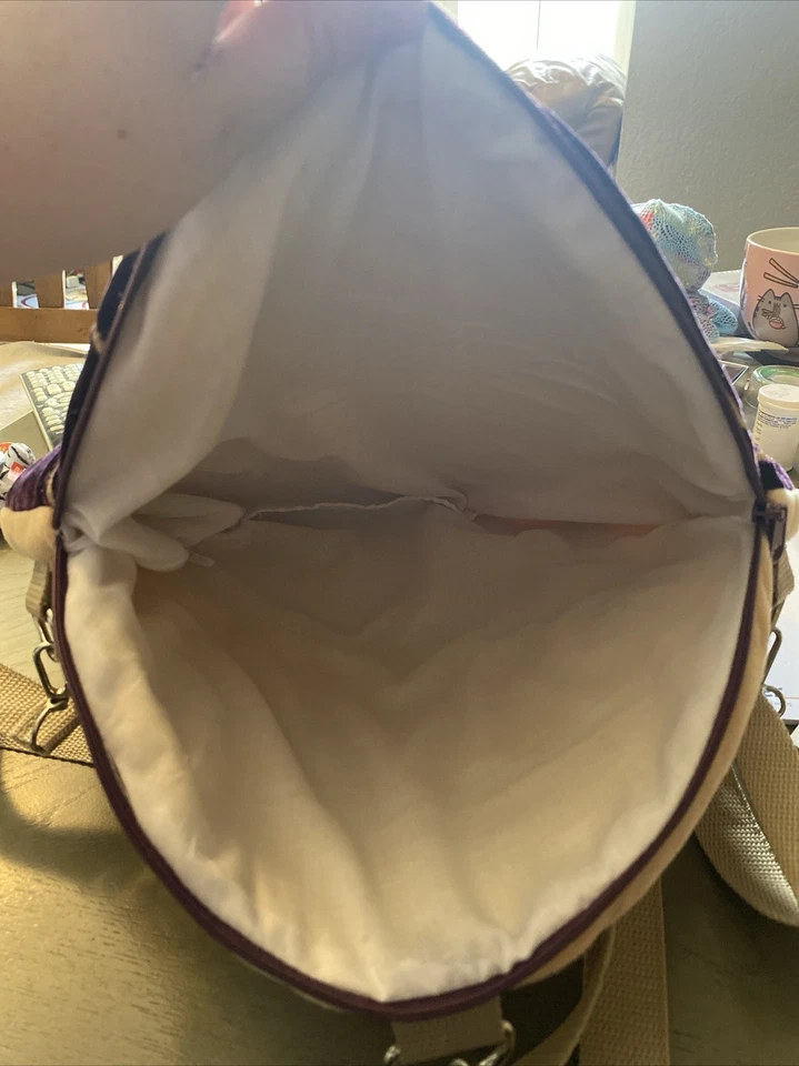 Concha de pastelería mexicana ¡Bolsa multiusos! (Selena Purple Glitter Edition) Foto 3 de 4