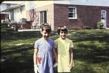 Vintage Photo Slide 1969 Girls Dresses