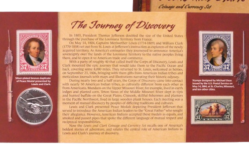 2004 $1 U.S. Mint Lewis and Clark Coin and Currency Set - Picture 5 of 6