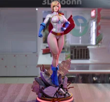 1/4 52cm Power Girl+Cloak 3D Print Garage Kit Figure Model Kit Unpainted Unassem