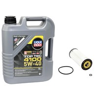 MotoröL Set ÖLfilter SH420L Top Tec 4100 5W-40 5 Liter FüR Audi Seat Skoda VW