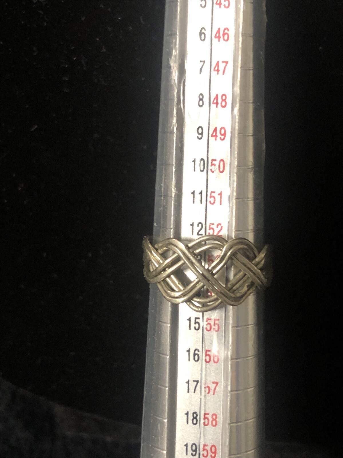 WOMAN’S HANDMADE SILVER WEAVED PATTERN ALL OCCASI… - image 7