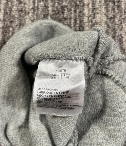 Nike Youth Girl's Gray Beanie Pink Logo - Picture 5 of 5