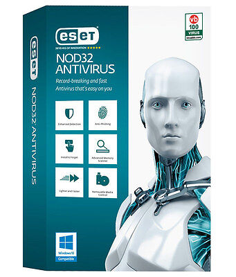 Deals For Eset NOD32 Antivirus 2017 New version 10 1 PC 1 yearan worldwideany Language