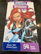 Kid's MARVEL DIVISION 0-12 Flash Cards Children's Math Learning Practice Set