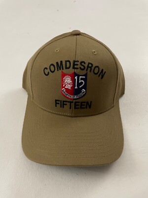 The Corps Navy Us Navy Comdesron Fifteen Beige Baseball Cap One Size