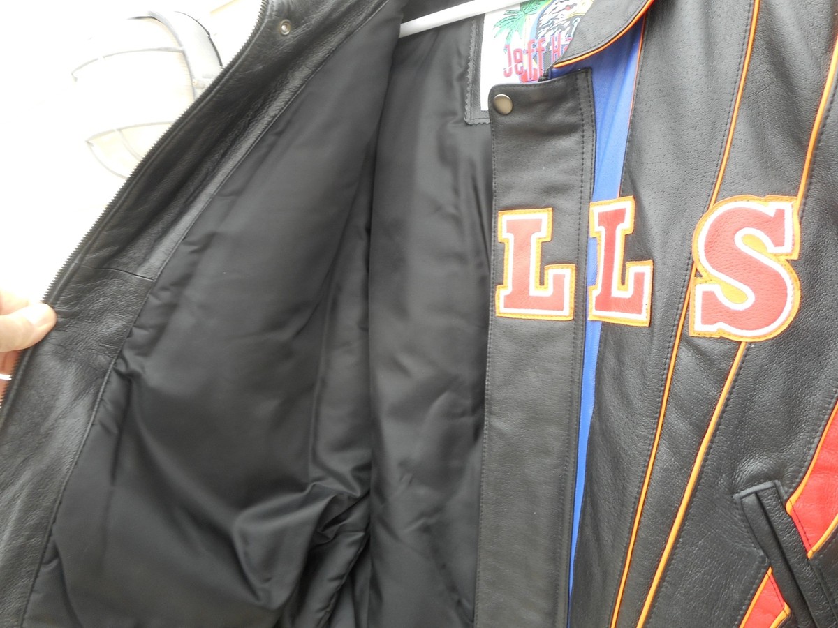 Jeff Three Peat Chicago Bulls Leather Jacket