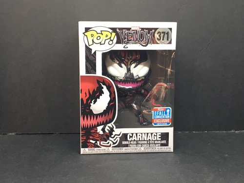 Funko Pop 371 Carnage Fall Convention Exclusive Hot Topic NYCC Venom Spider-Man