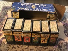 RARE 1946 Vintage Disney Mickey Mouse Library of Games cards/ Super Rare BOX
