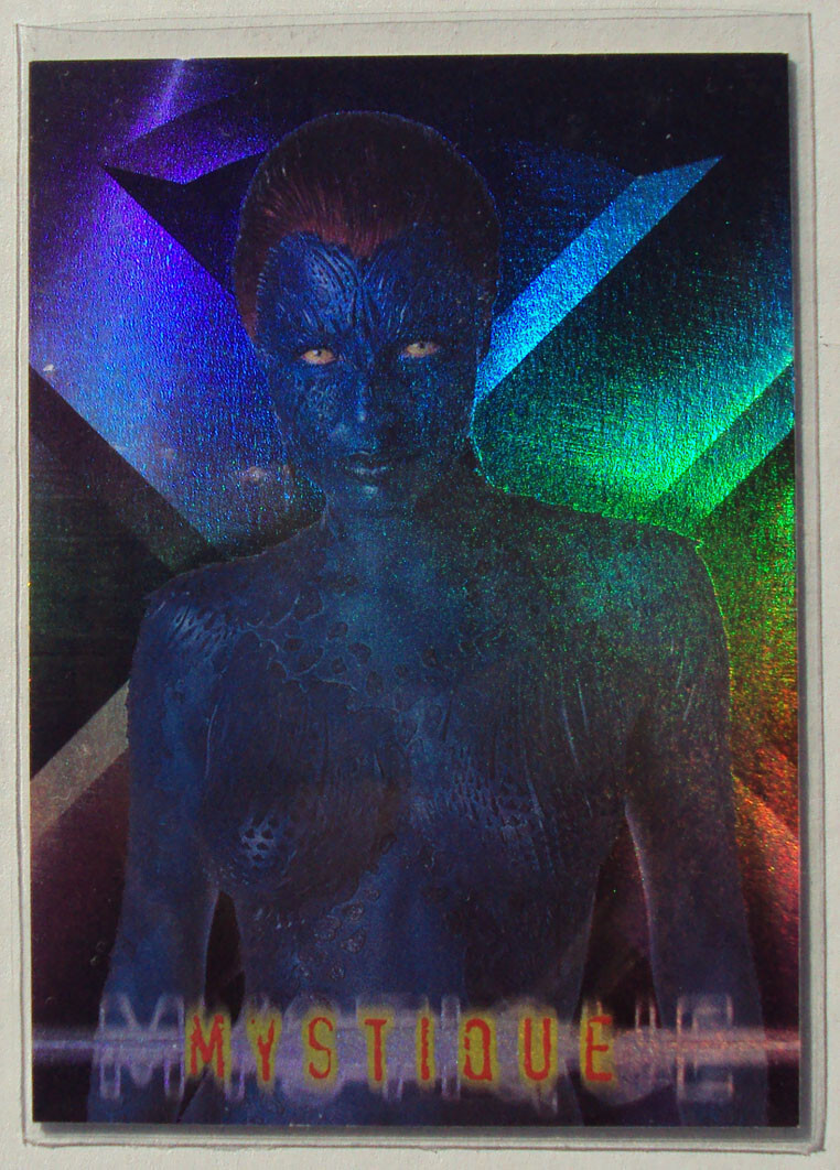 Mystique #8 Marvel 2000 Topps X-Men The Movie X-Foil trading card — raw and PSA graded price guide