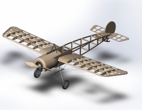 Fokker E3 1.2M Wingspan Balsa Aircraft Kit (Includes 920kv Motor, ESC & Prop) DW - Picture 19 of 22