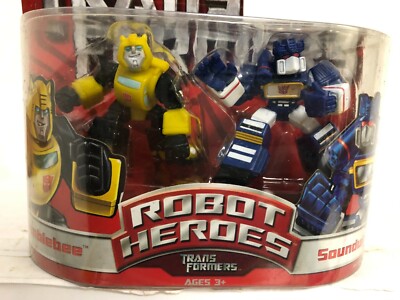 Transformers Robot Heroes Bumblebee Vs Soundwave - Set Di 2 Figure