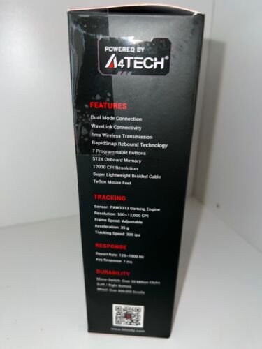 Bloody R36 Ultra Dual Mode Wireless Gaming Mouse COMPLETE 12000 charging cable - Picture 3 of 8