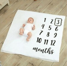 Mud Pie Monthly Milestone Blanket Photo Prop Set