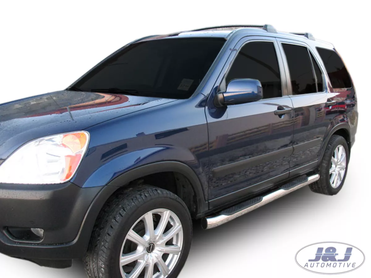 FOR Honda CRV mk2 2001 2006 Luxury Chrome Side Steps Bars Running