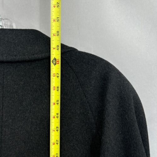 Loro Piana Coat Mens 42 Long Overcoat 100% Cashmere Charcoal Pick Stitch MINT - Picture 11 of 20