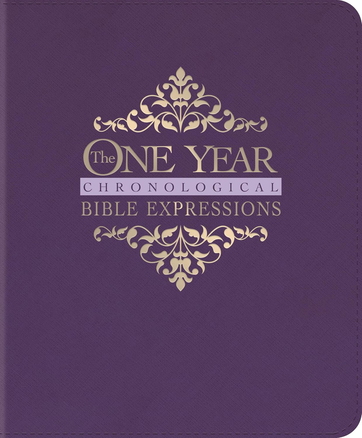 One Year Chronological Bible NLT LeatherLike Imperial Purple Edition  