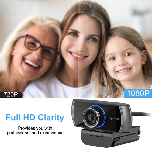 4k/1080p Webcam Streaming with Microphone for Desktop Computer Software USB LOT