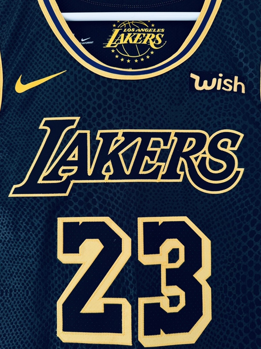 バスケットボール NIKE - Los Angeles Lakers BLACK MAMBA Jersey Nike Lebron James #23 Jersey LA Lakers Black Mamba Edition