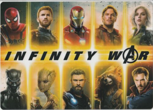 Avengers Infinity  War - Carte shitajiki MARVEL JAPAN - Officiel Japon - Photo 1/2
