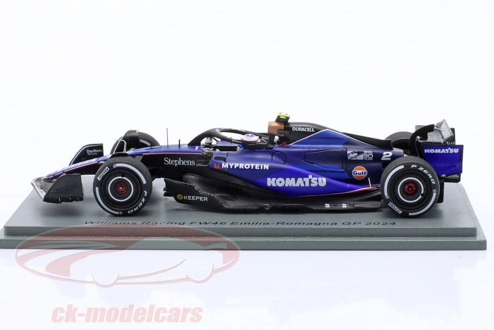 Modellino Auto 1:43 Williams FW46 F1 Emilia Romagna 2024 Logan Sargeant Formula1 - Immagine 2 di 4