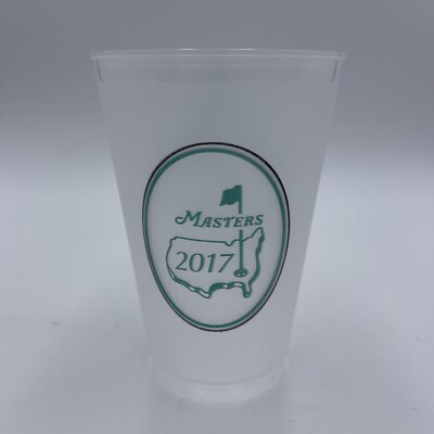 2017 Official Masters Golf Frosted Plastic Drink Cup Collectible Augusta
