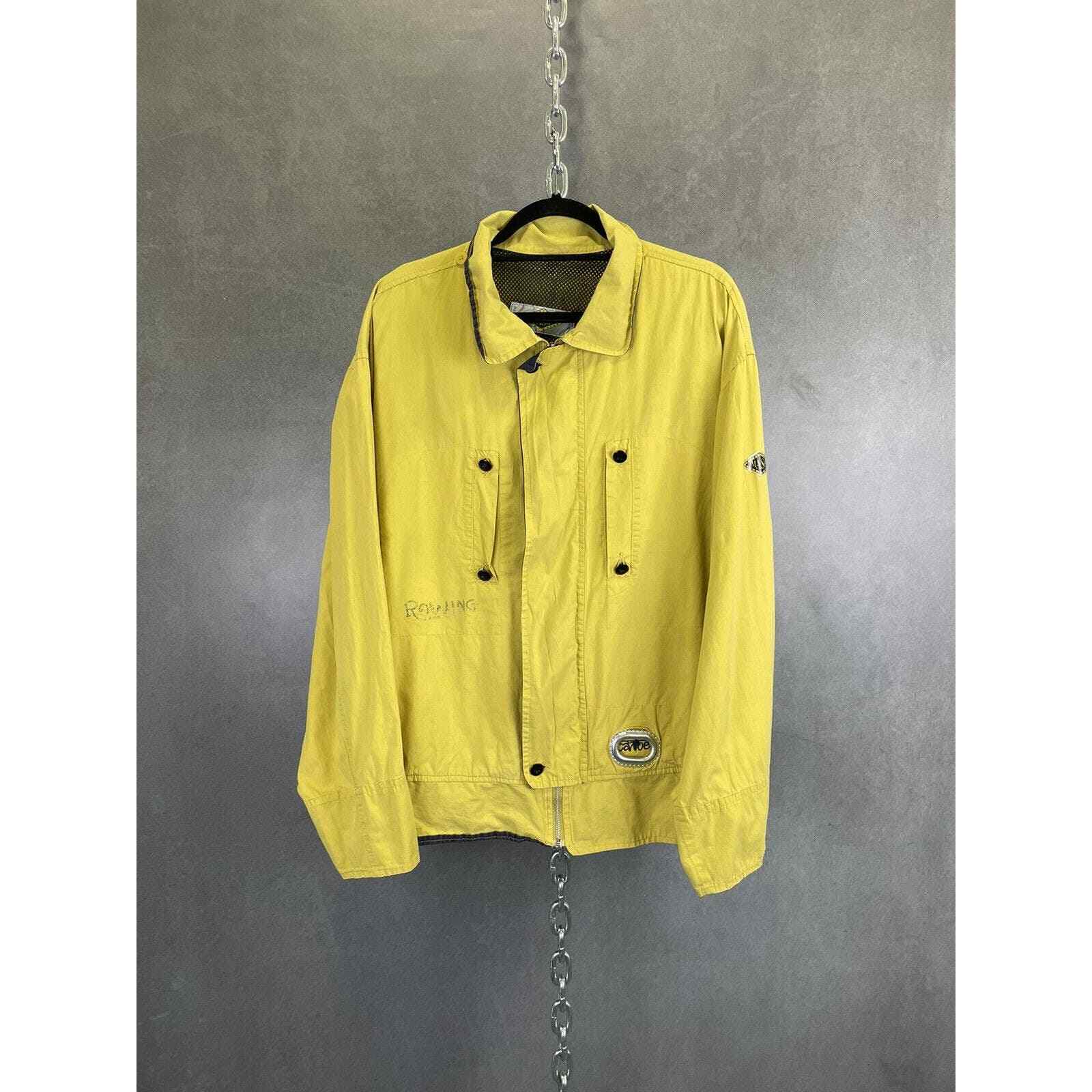 FILA Giacca nylon giallo canottaggio MASH vintage anni 90 gorp rara L