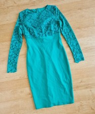 LADIES GREEN CITY GODDESS LONDON PENCIL STRETCH DRESS SIZE 12