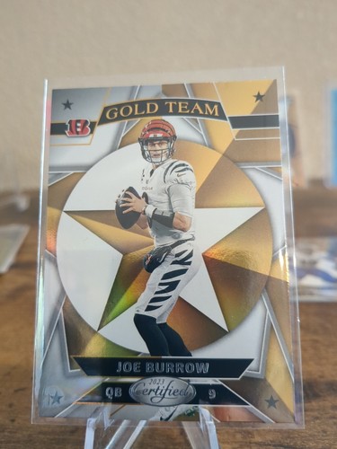 Joe Burrow 2023 Certified Gold Team Insert Cincinnati Bengals
