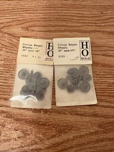 Don Mills Models O Scale Circus Wagon Wheel Set - Cast Pewter - USA Made