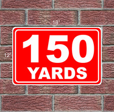 150 YARD MARKER 12"x18" Metal Sign 4 Driving Range Golf Course Gun Club Yardage