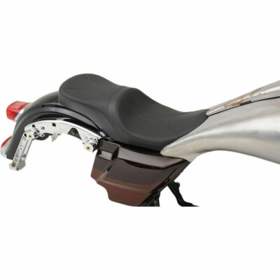 Drag Specialties Low Profile Seat for Yaffe Razorback Tank on 2010-18 Harley FLH