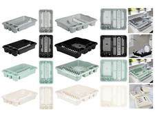 Plastic Sink Tidy / Caddy / Cutlery Tray / Dish Drainer Kitchen Organiser - UK