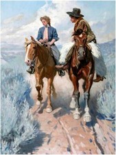 Prairie Courtship Horse Accent Tile Mural Kitchen Wall Backsplash Marble Ceramic