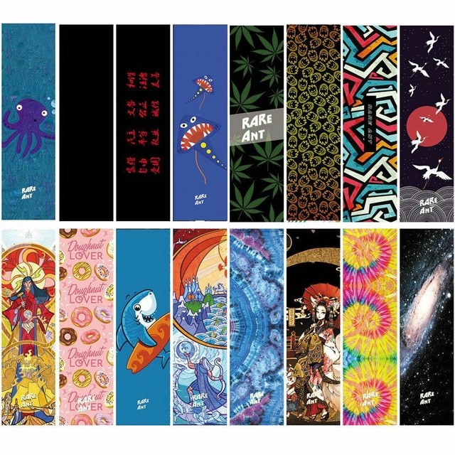 Professional Skateboard Grip Tape Graphic Art Scooter Sandpaper Skate