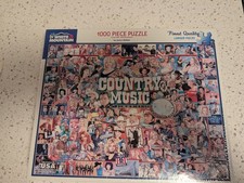 White Mountain 1000 Piece "Country Music" Puzzle Music Stars Brand New Sealed
