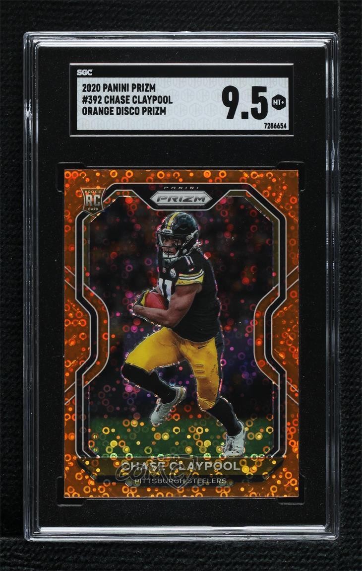 2020 Panini Prizm Orange Disco Chase Claypool #392 SGC 9.5 Mint+ Rookie RC 14do