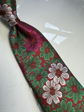NWT IMANI UOMO MULTI COLOR FLORAL STYLE PRINT SILK TOUCH NECK TIE  HANKY
