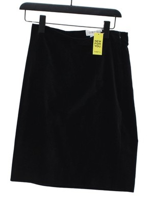 Georges Rech Damen Midi Rock W 30 in schwarz Baumwolle mit Polyamid Midi A-Linie