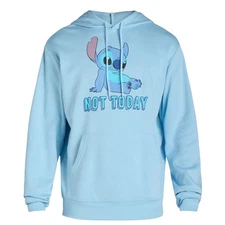 Disney Lilo & Stitch Hoodie Men's Not Today Stitch Pullover Sweatshirt
