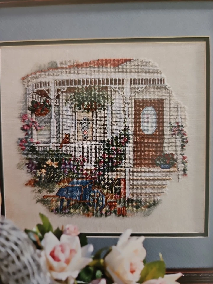 HTF Paula Vaughan GRANDMOTHER'S HOUSE Cross Stitch Pattern Book w/ 12 Designs - Image 3 of 4