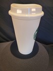 Reusable Starbucks Grande plastic cup and lid non-insulated 2012 Promo Item — photo 3