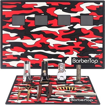 BARBERTOP Barber Magnetic Scissors Salon Red-11.8 x 17.7inch, Red-4