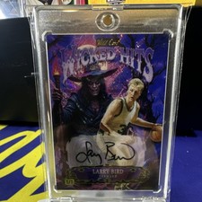 Wild Card Wicked Hits Larry Bird 1/1 Autograph Basketball Card
