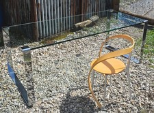 RAR  Draenert Klassik 1022 Eßtisch / Schreibtisch 190 x80 Chrom Entwurf 1968