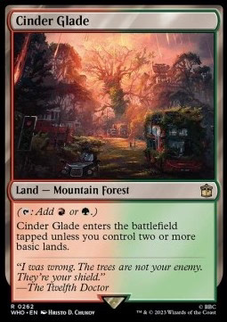 Magic/MTG Cinder Glade WHO-262 Rare Englisch Neu